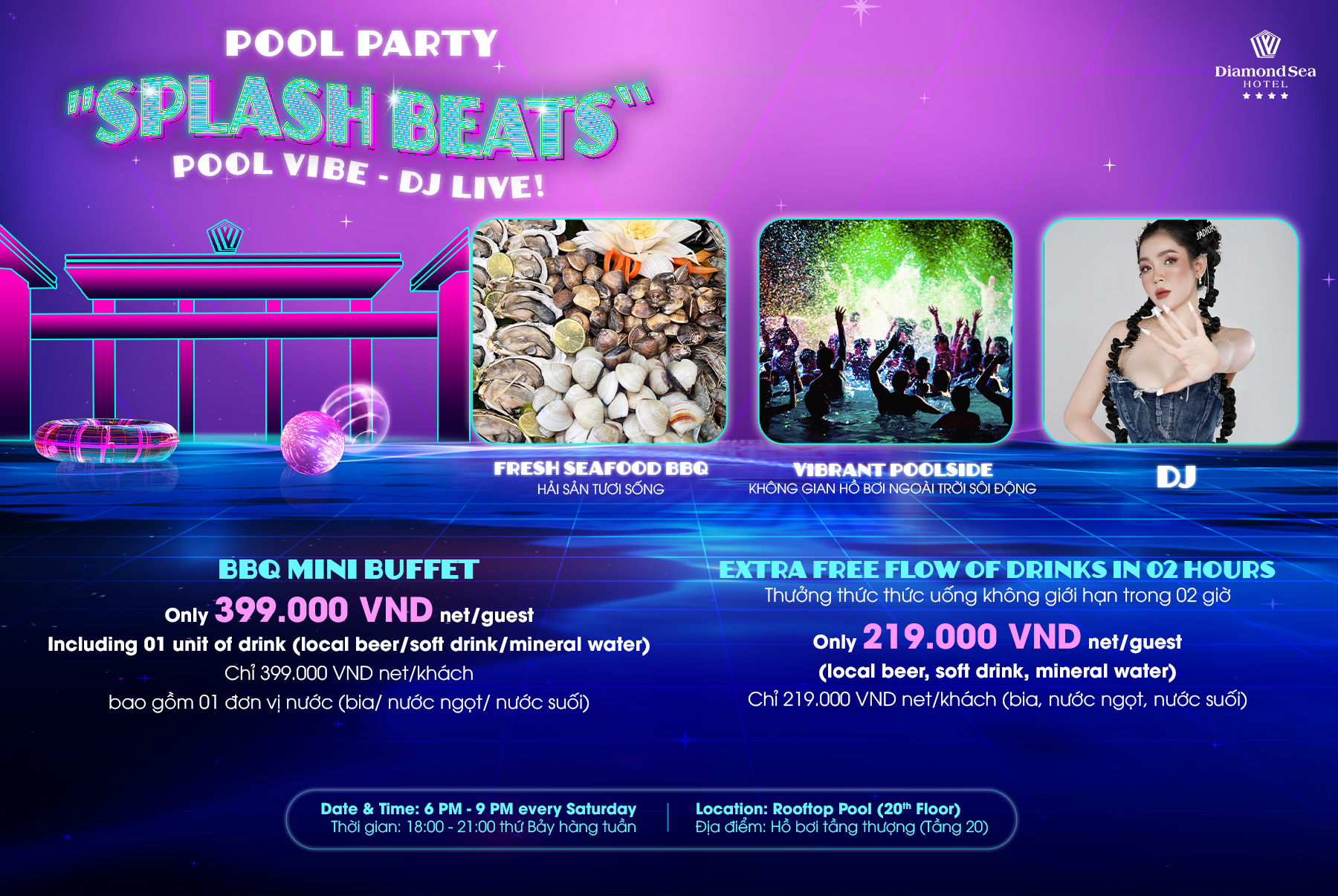 DJ - Pool Party Mini Buffet “Splash Beats!”