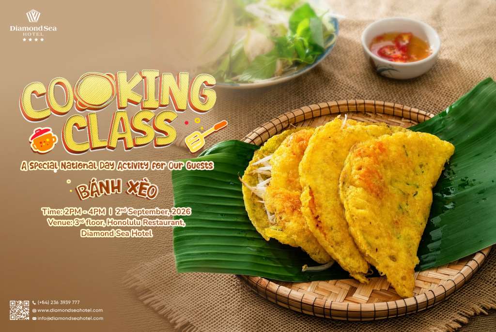 Celebrate Vietnam National Day With Our Special Bánh Xèo Cooking Class At Diamond Sea Hotel